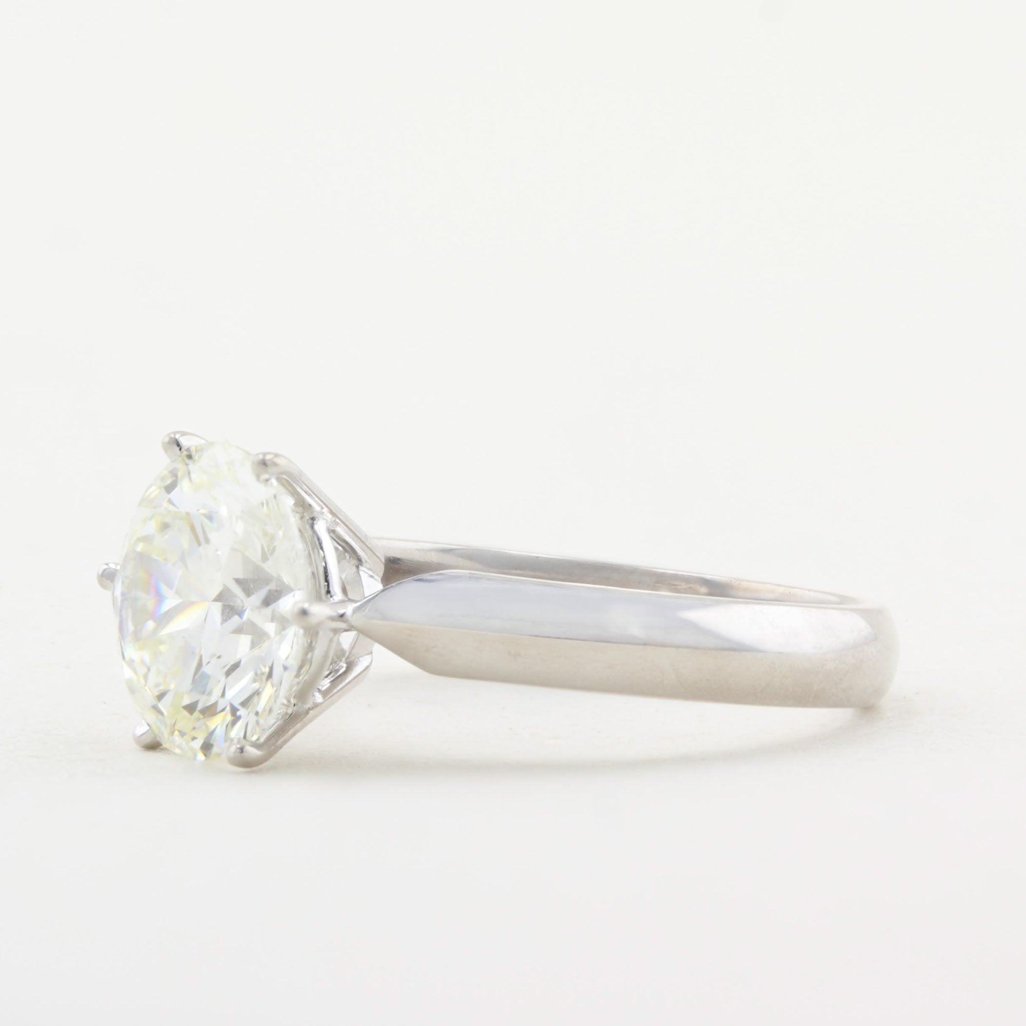 3.30ct Round Diamond Solitaire Ring