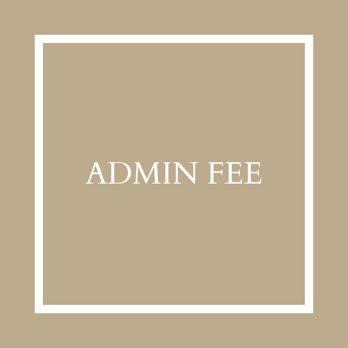 Admin Fee