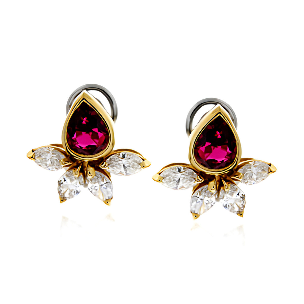 Amity Ruby and Diamond Earrings