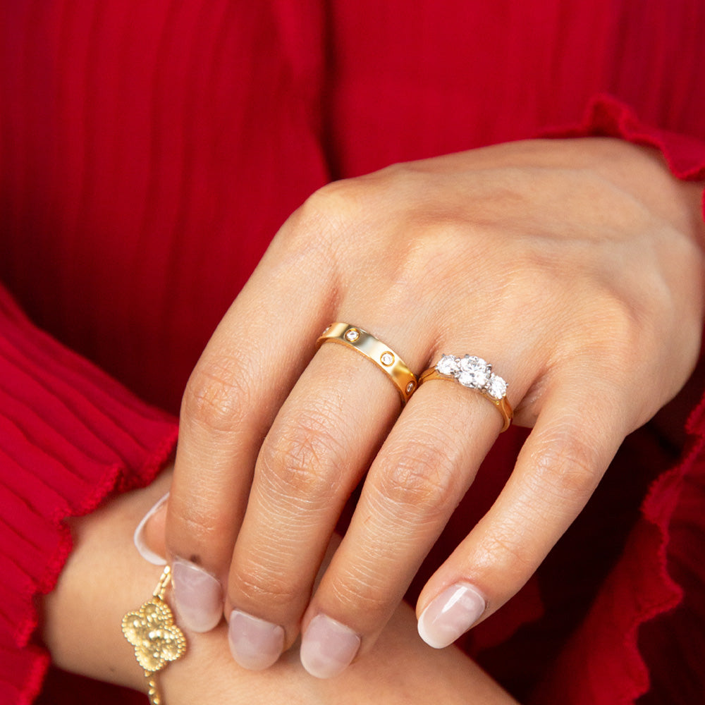 Cartier Yellow Gold Diamond Love Ring