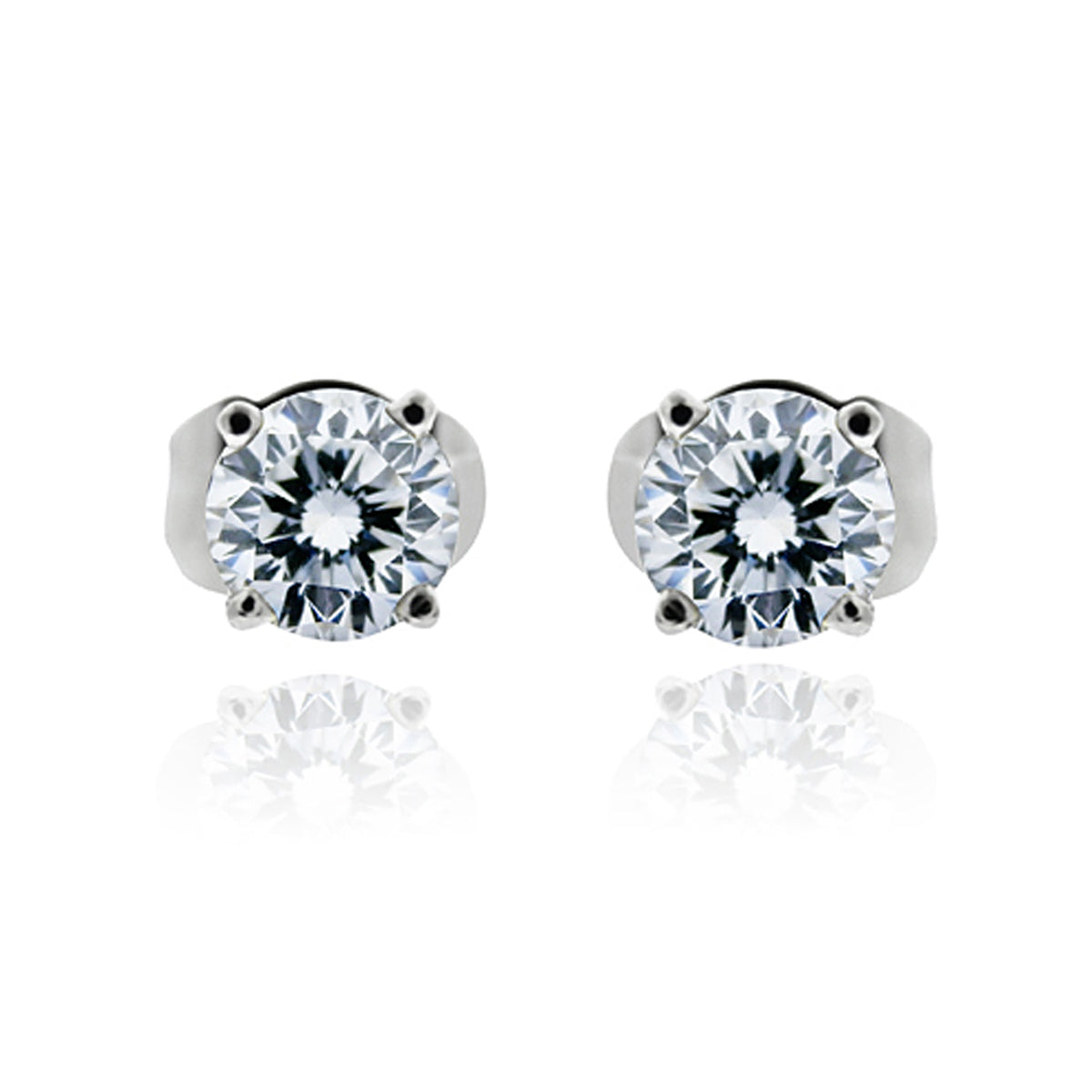 Classic Diamond Stud Earrings