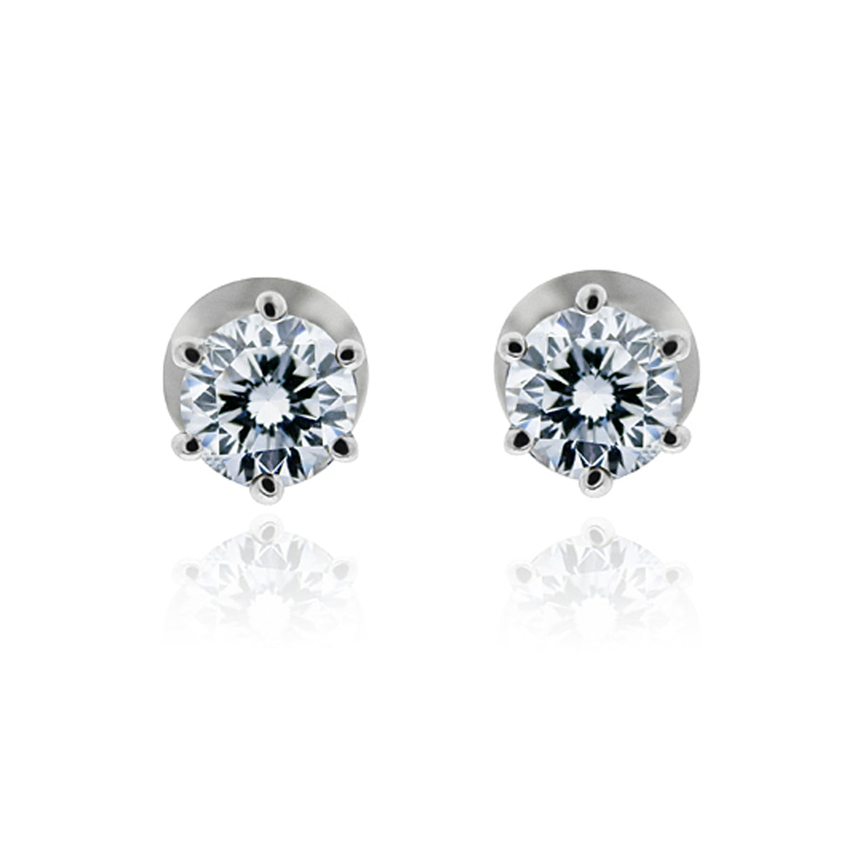 Classic Diamond Stud Earrings