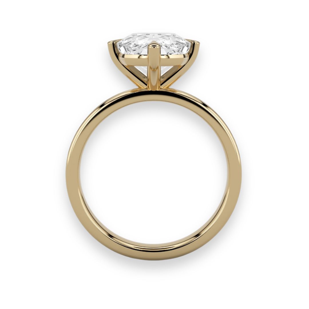 Compass Set Solitaire Ring