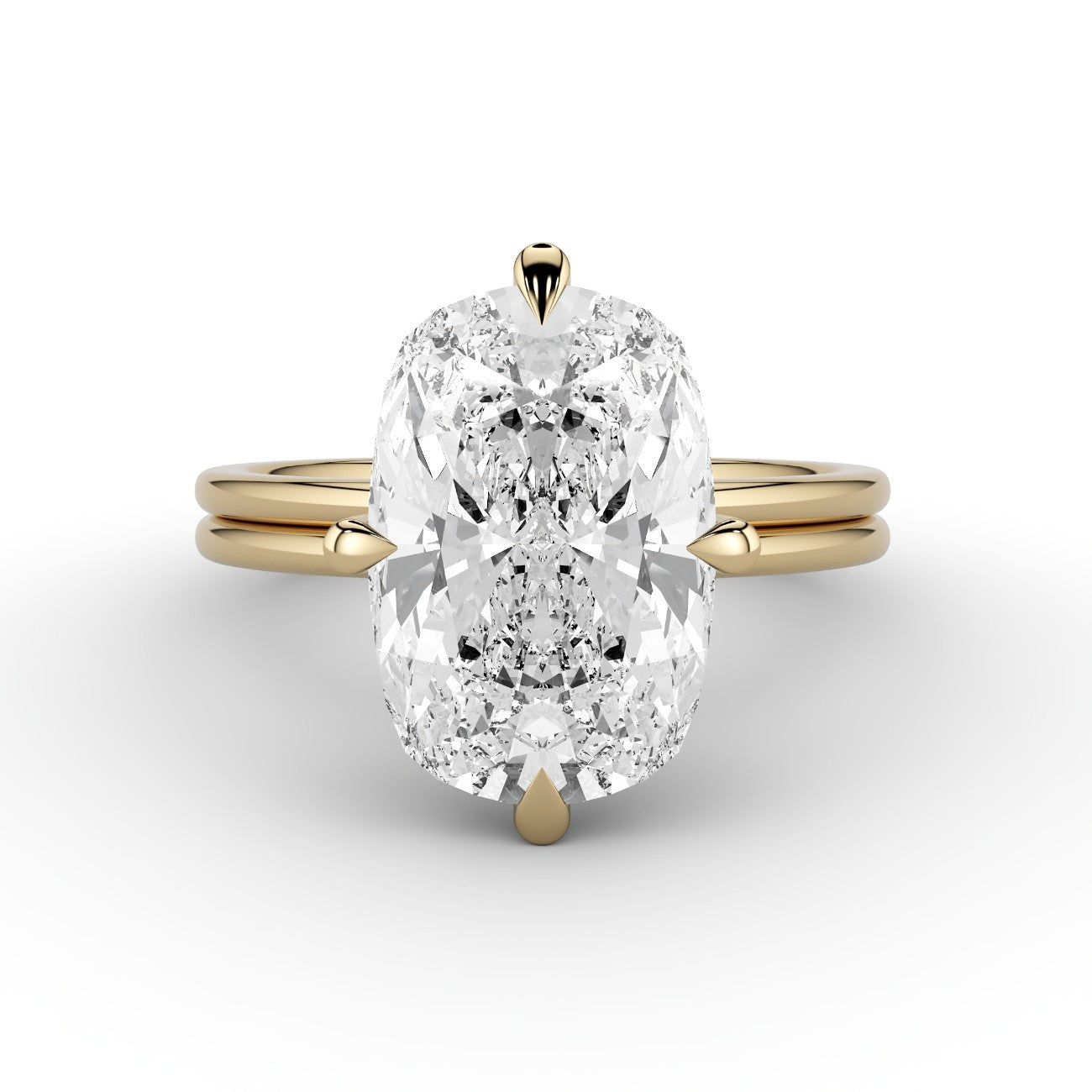 Compass Set Solitaire Ring