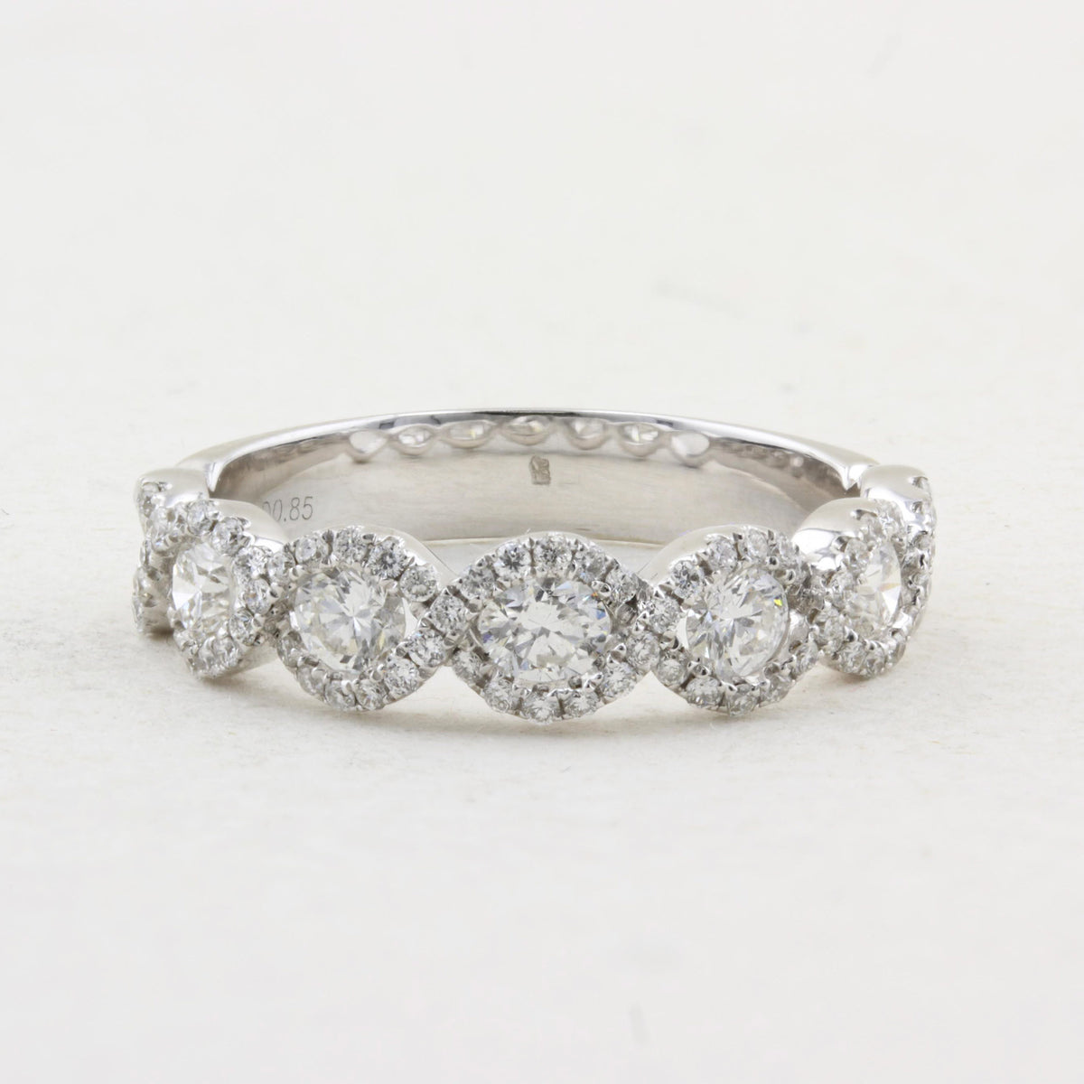 Brilliant Cut Diamond Twist Design Eternity Ring