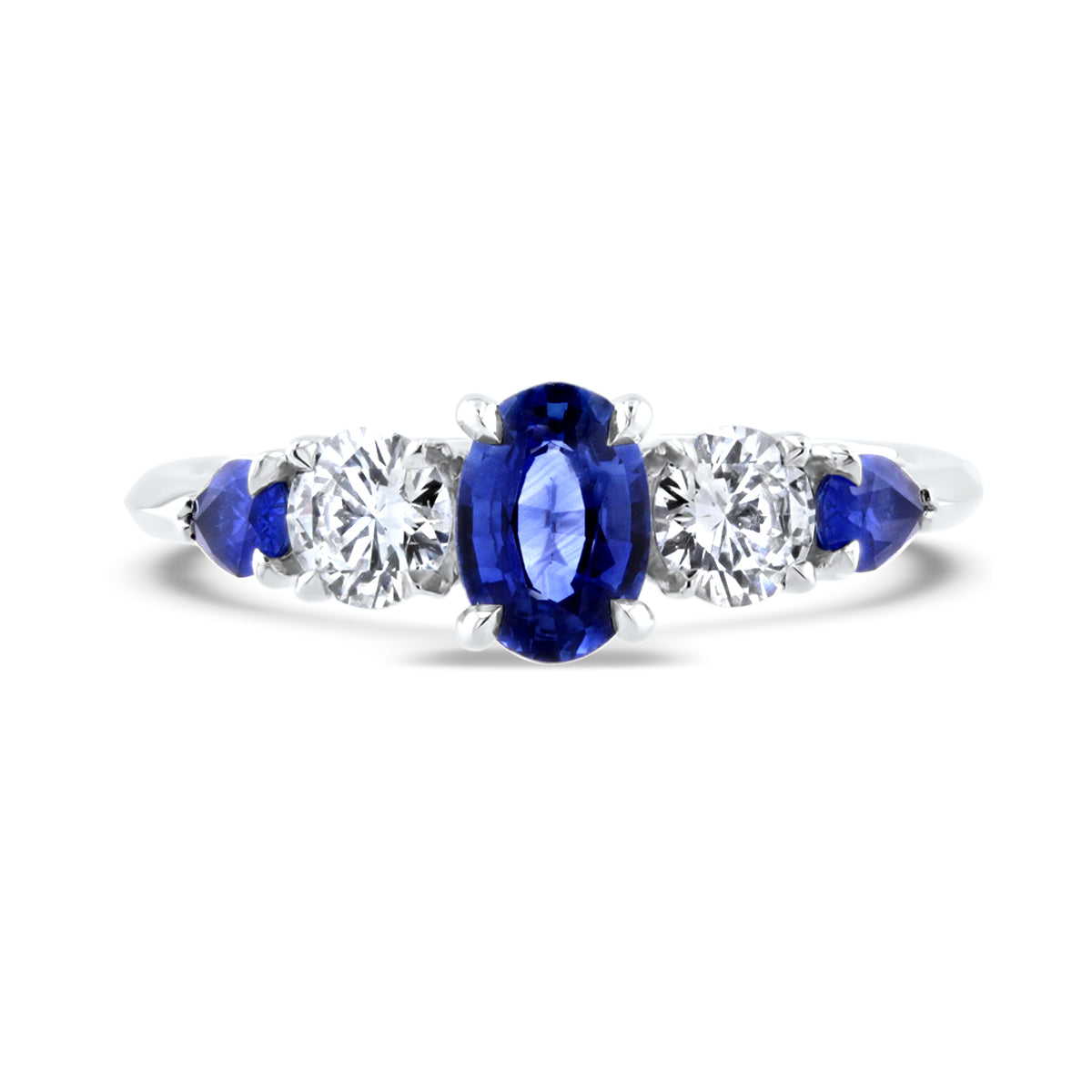 Darling Sapphire and Diamond Five Stone Ring