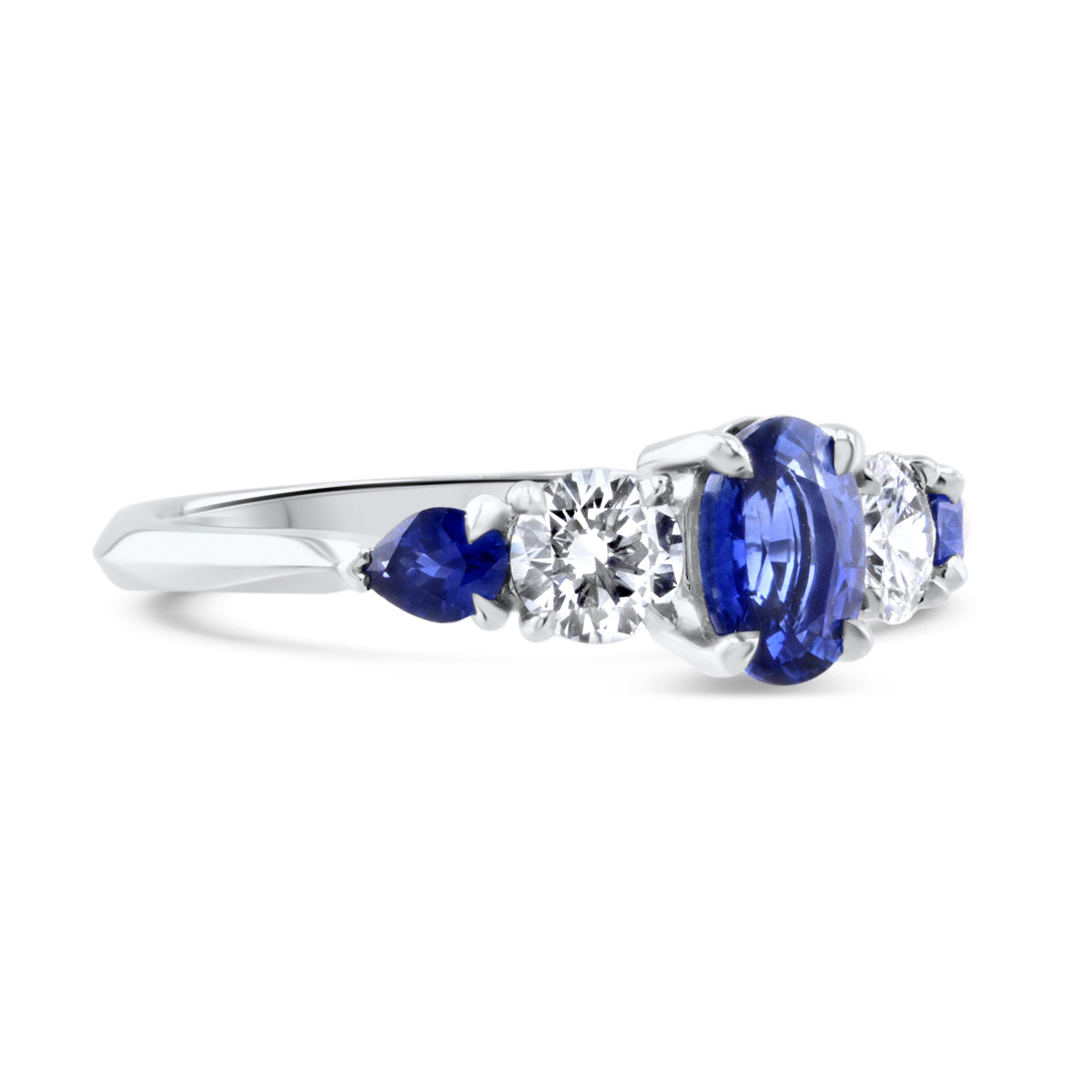 Darling Sapphire and Diamond Five Stone Ring