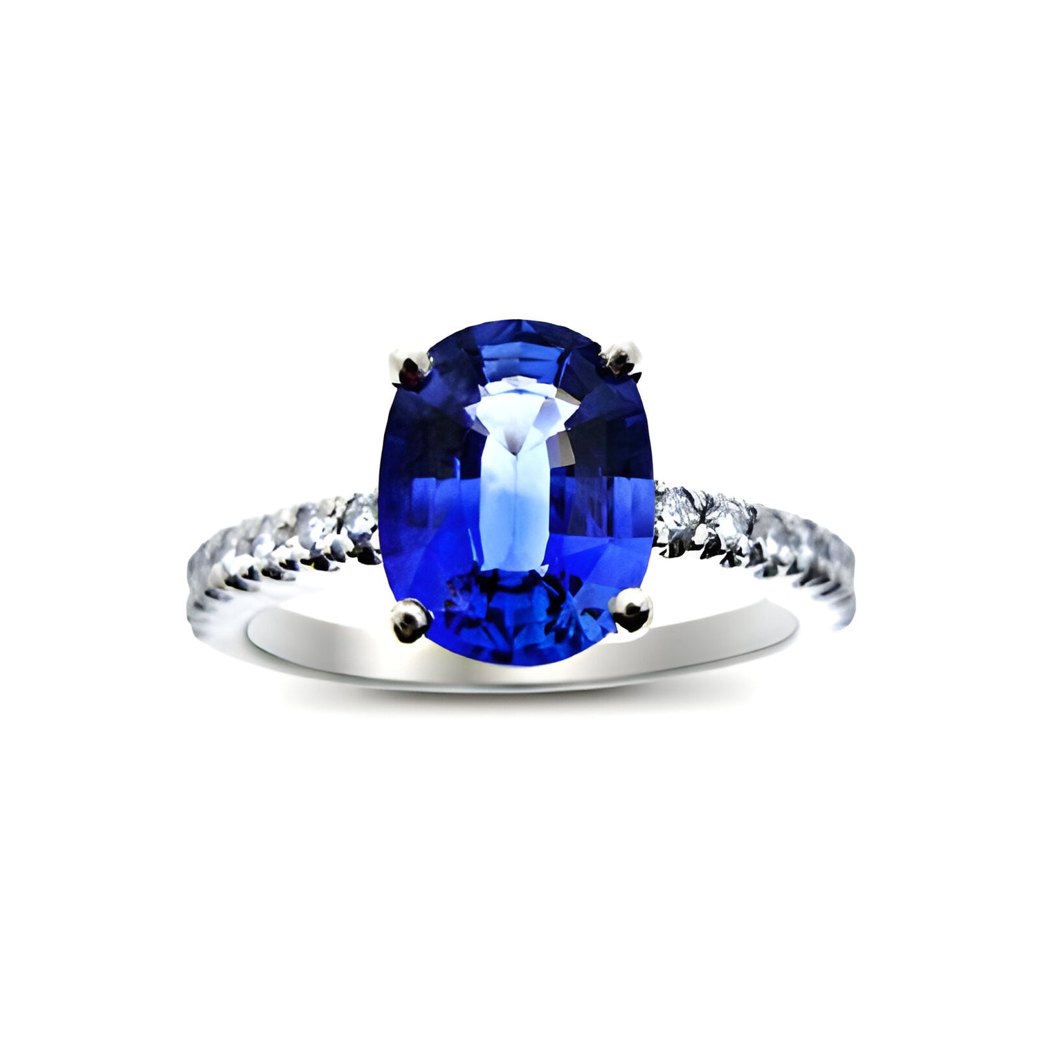 Darling Oval Sapphire Solitaire Ring