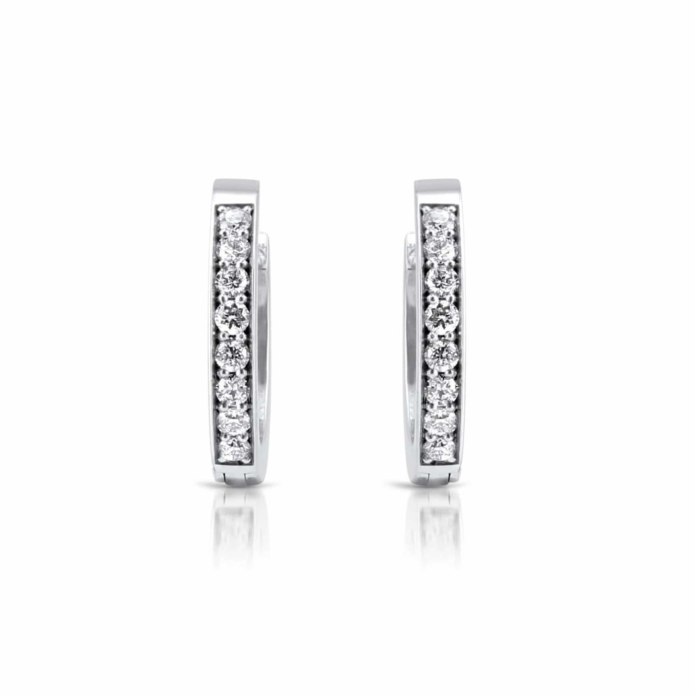 Diamond Huggie Earrings