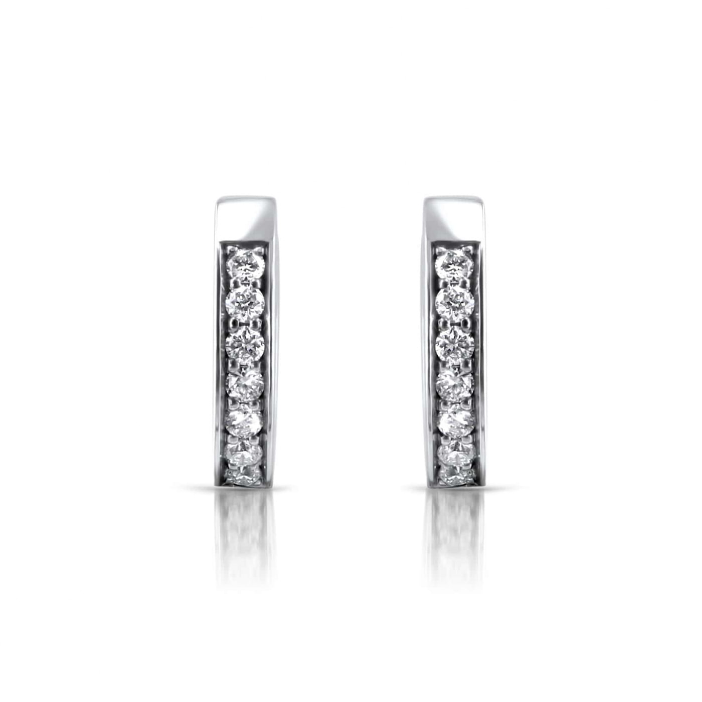 Diamond Huggie Earrings