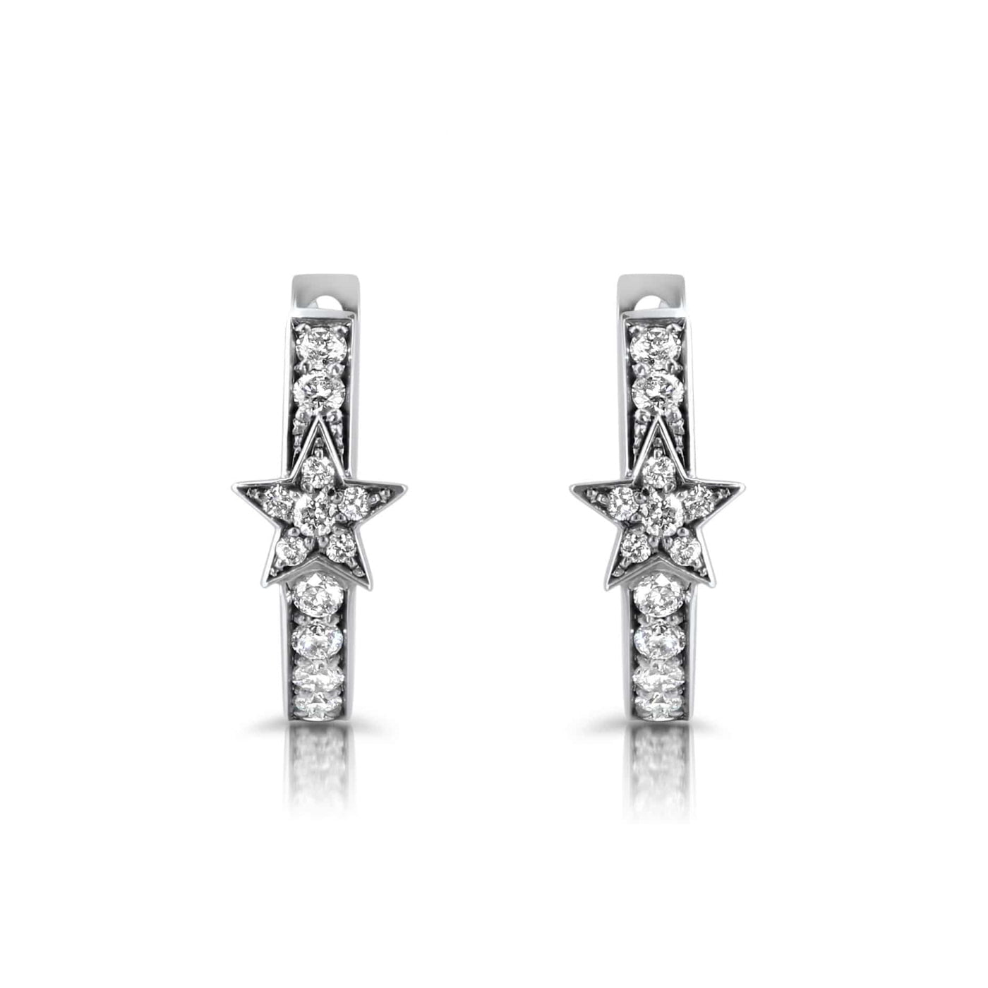 Diamond Huggie Earrings