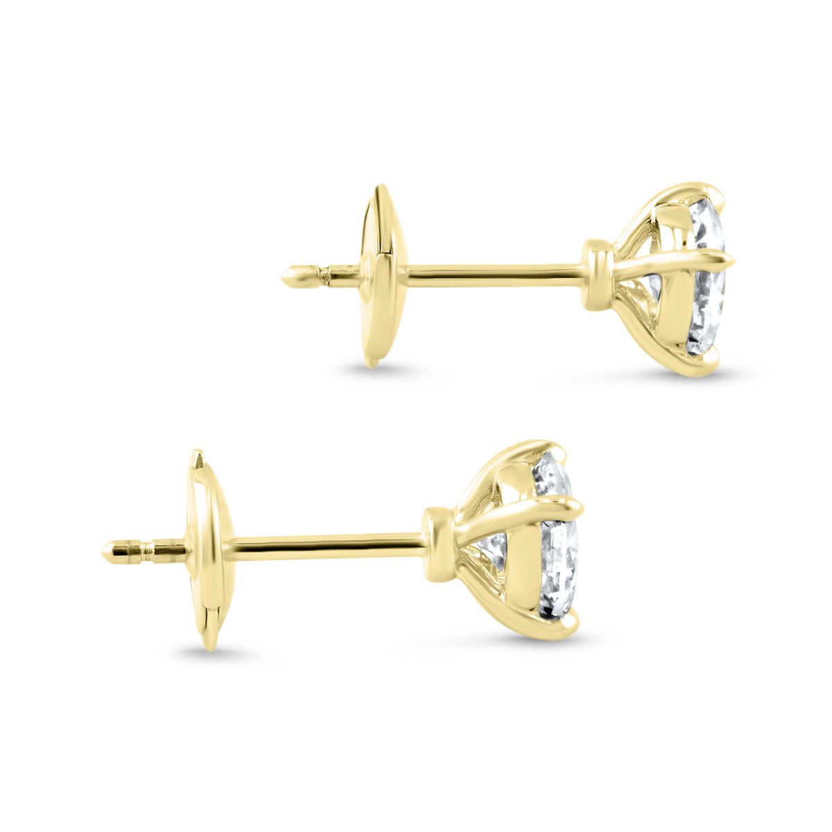 Large Diamond Stud Earrings