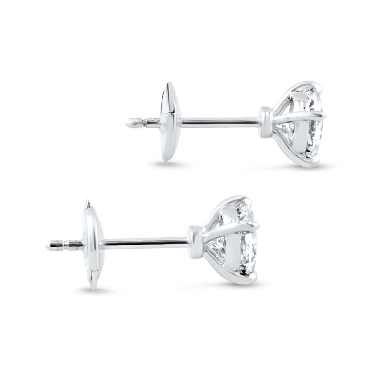 Large Diamond Stud Earrings