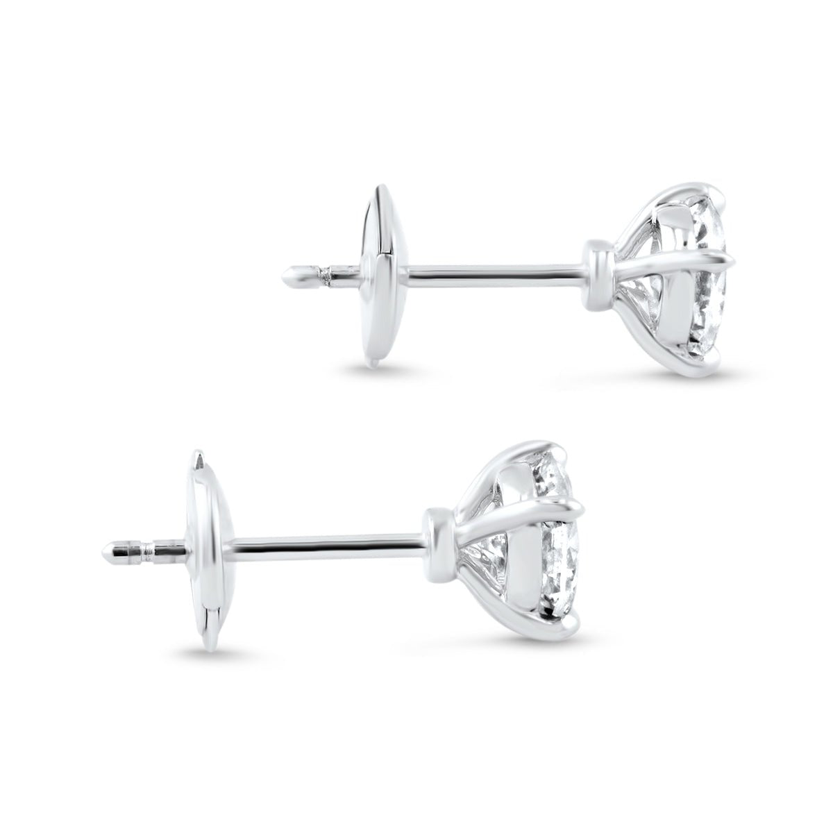 Large Diamond Stud Earrings