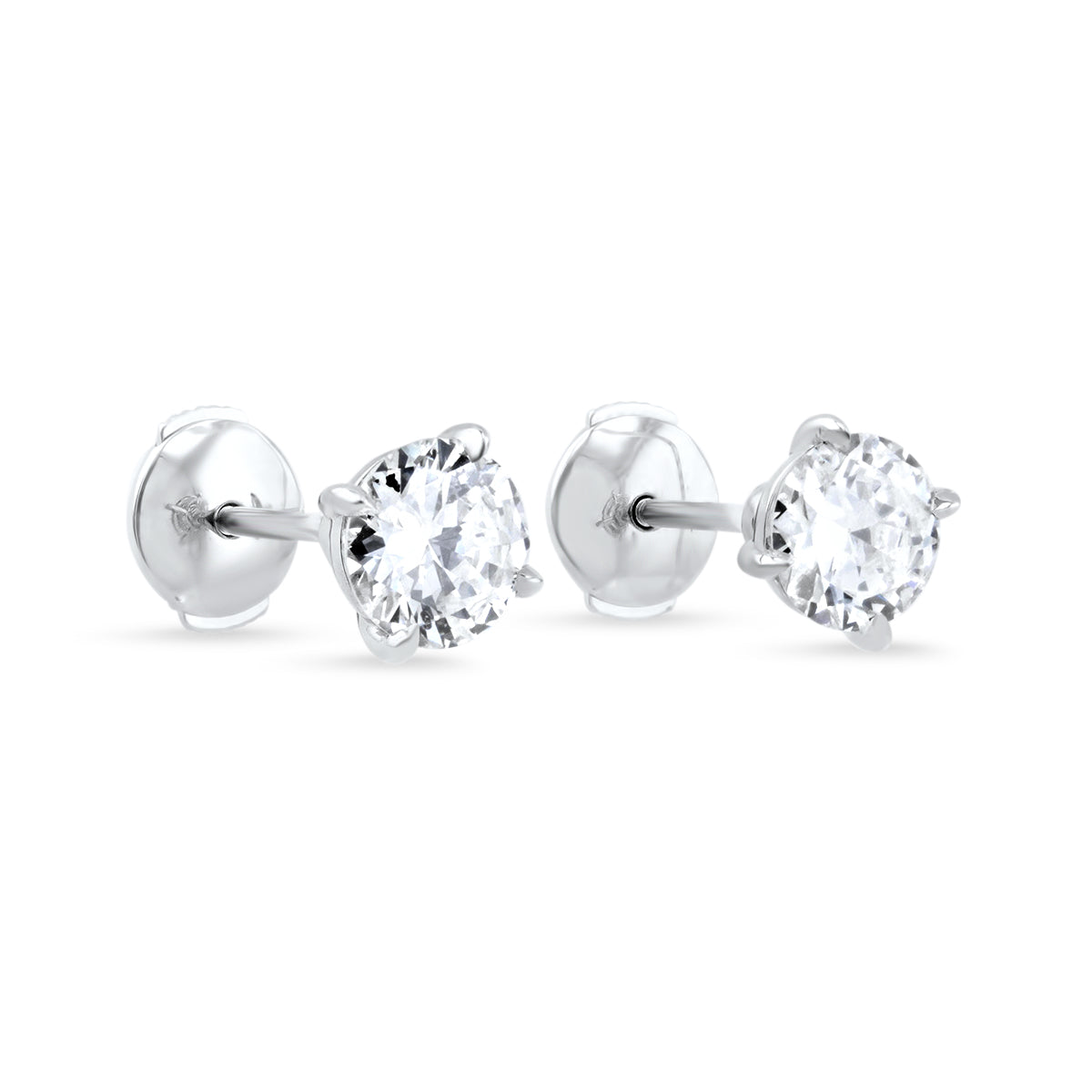 Large Diamond Stud Earrings