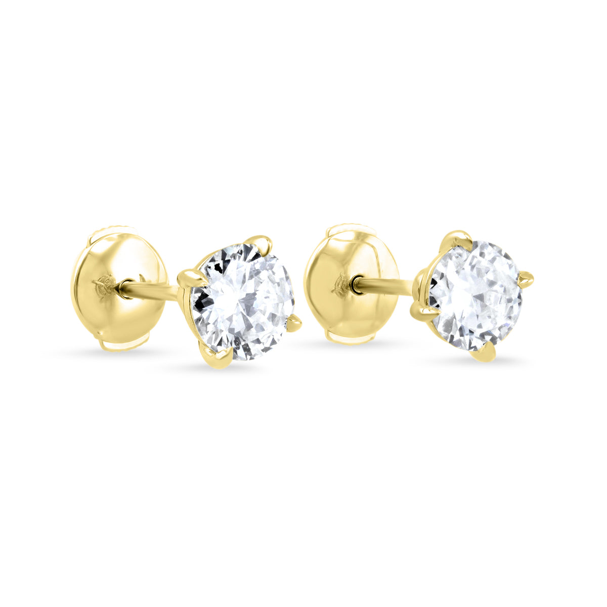 Large Diamond Stud Earrings