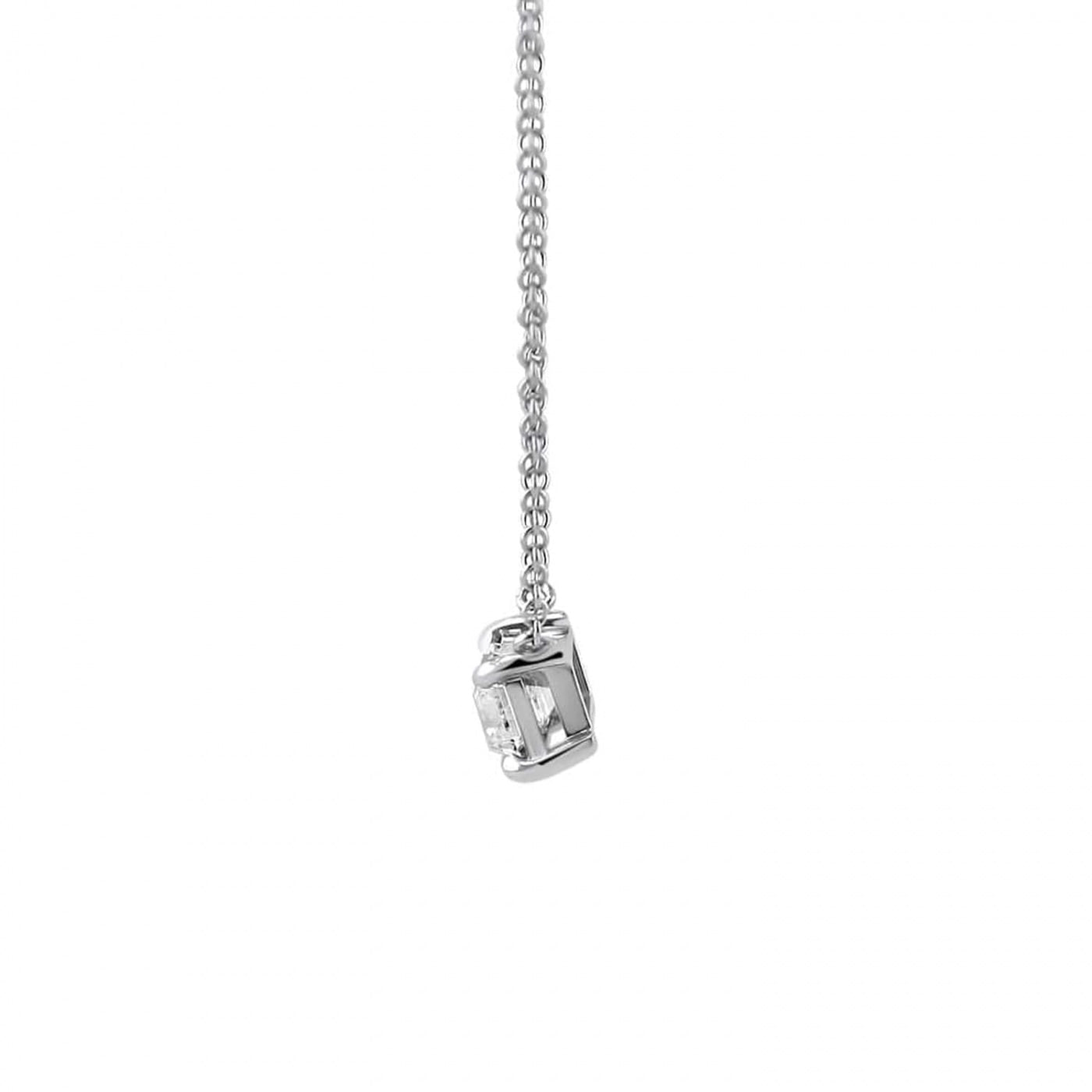 Emerald Cut Diamond Necklace