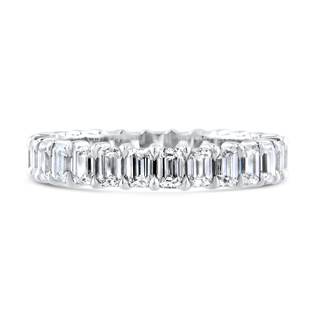 Emerald Cut Diamond Eternity Ring