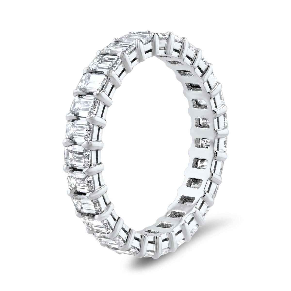 Emerald Cut Diamond Eternity Ring