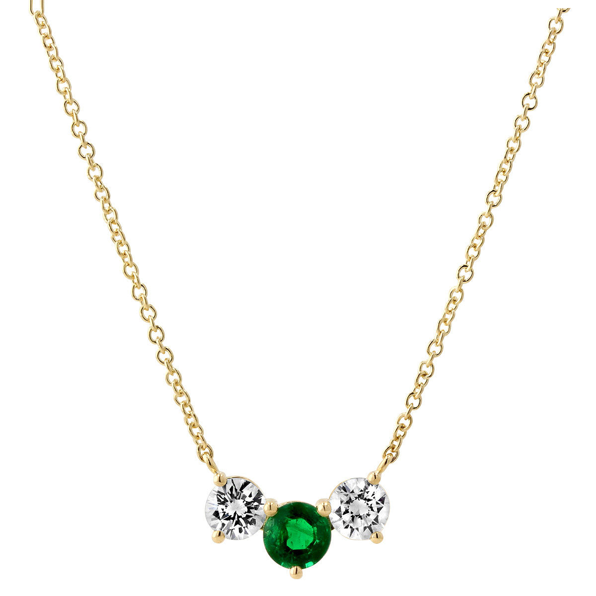 Darling Emerald and Diamond Necklace