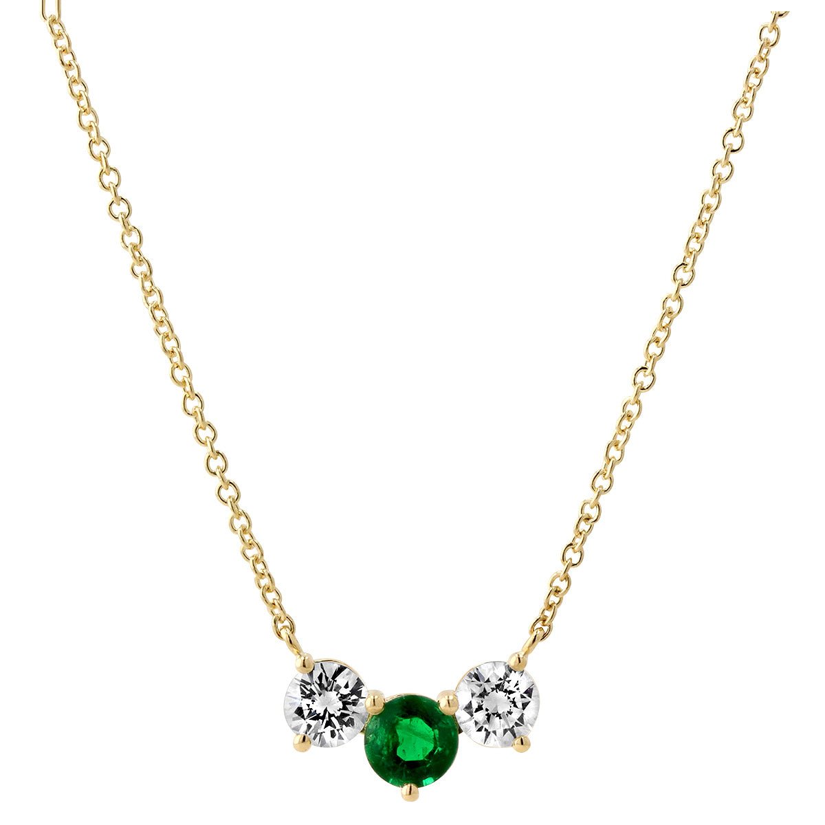 Darling Emerald and Diamond Necklace