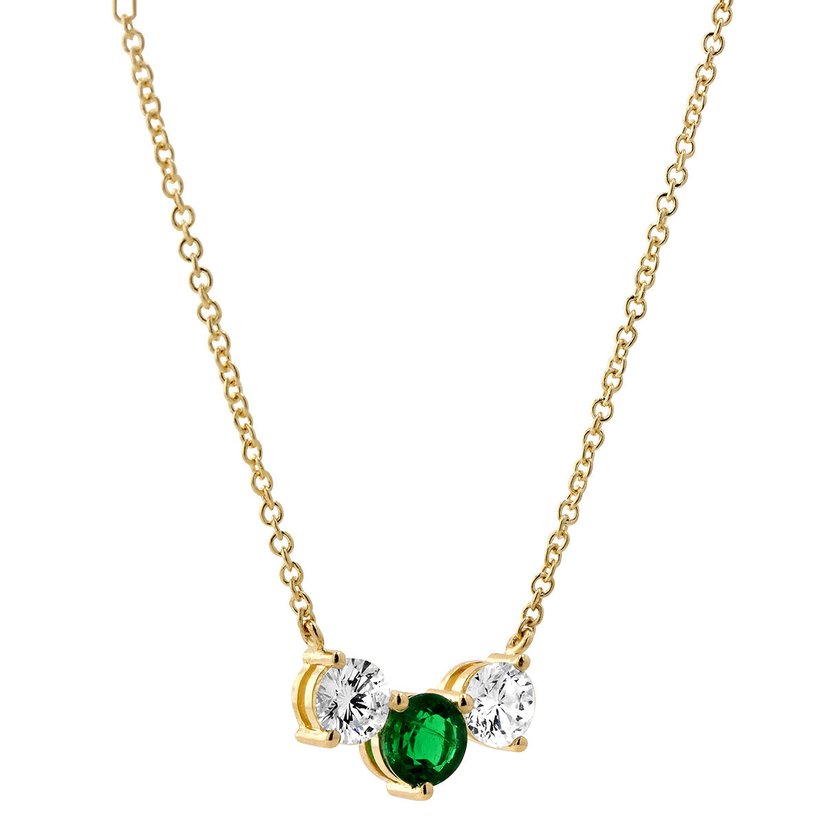 Darling Emerald and Diamond Necklace