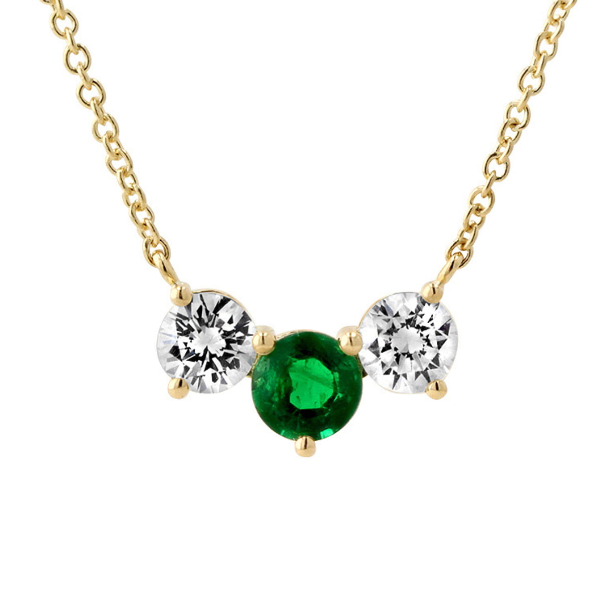 Darling Emerald and Diamond Necklace