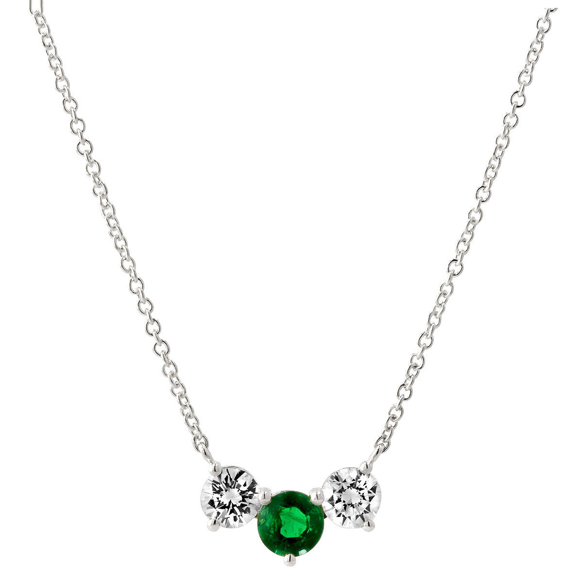 Darling Emerald and Diamond Necklace