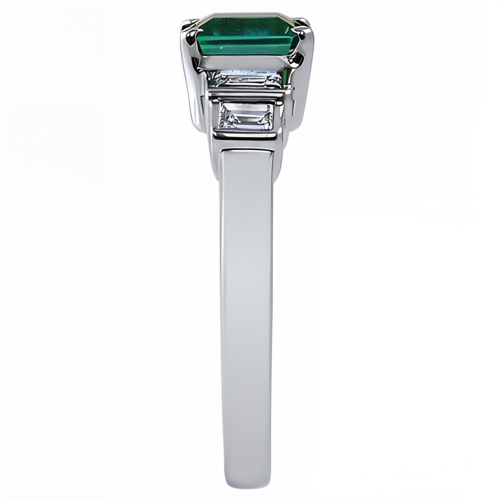 Darling Emerald and Diamond Five Stone Ring