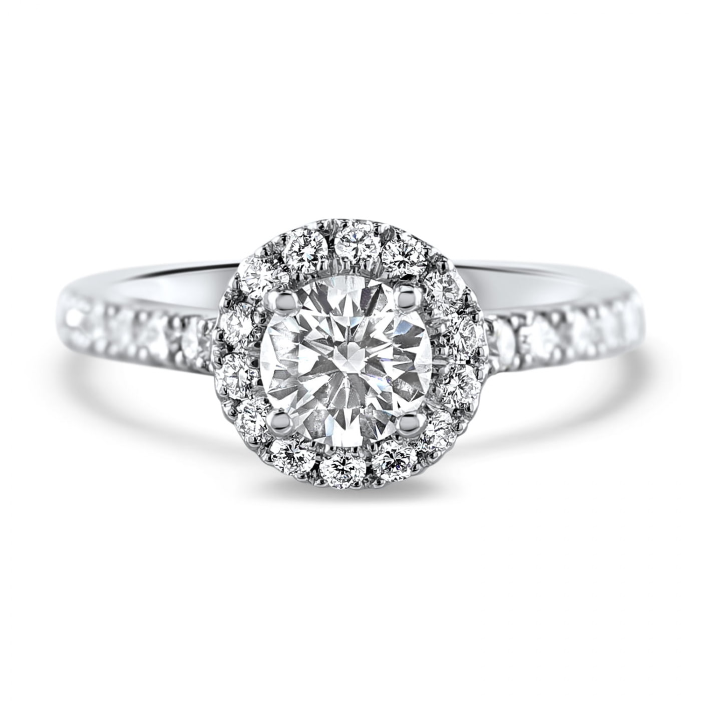 Eternelle Diamond Halo Engagement Ring