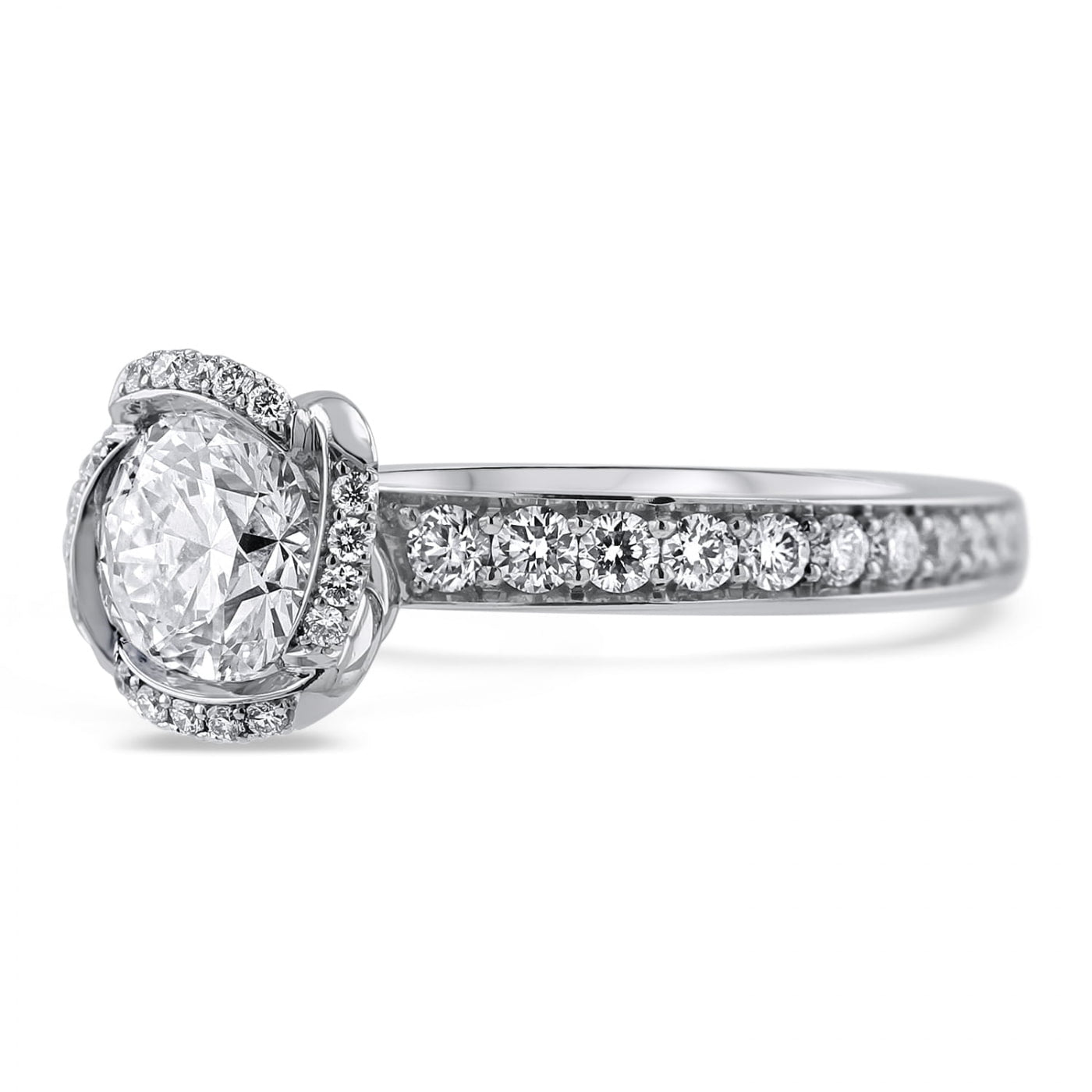 Amity Love Knot Diamond Engagement Ring