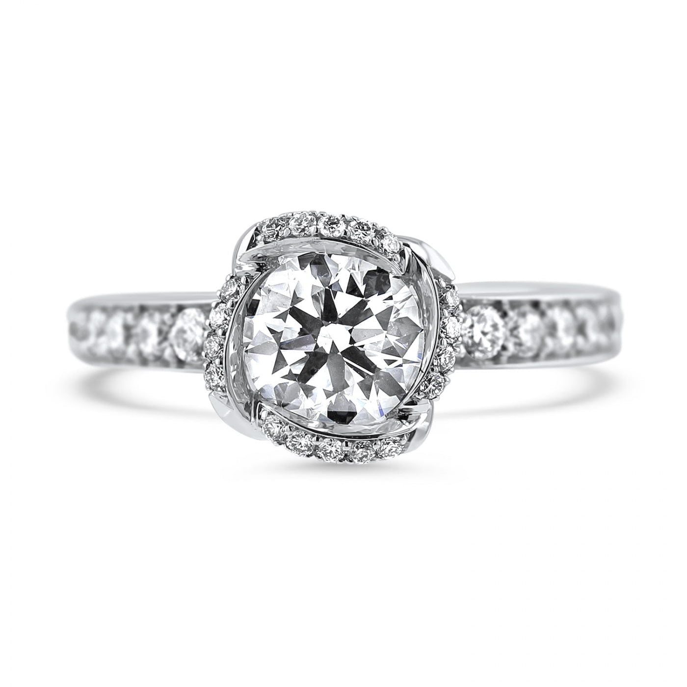 Amity Love Knot Diamond Engagement Ring