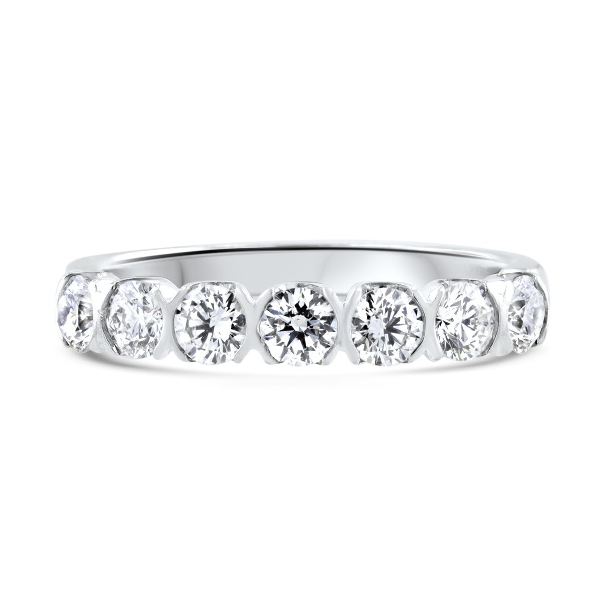 Semi Rubover Diamond Eternity Ring