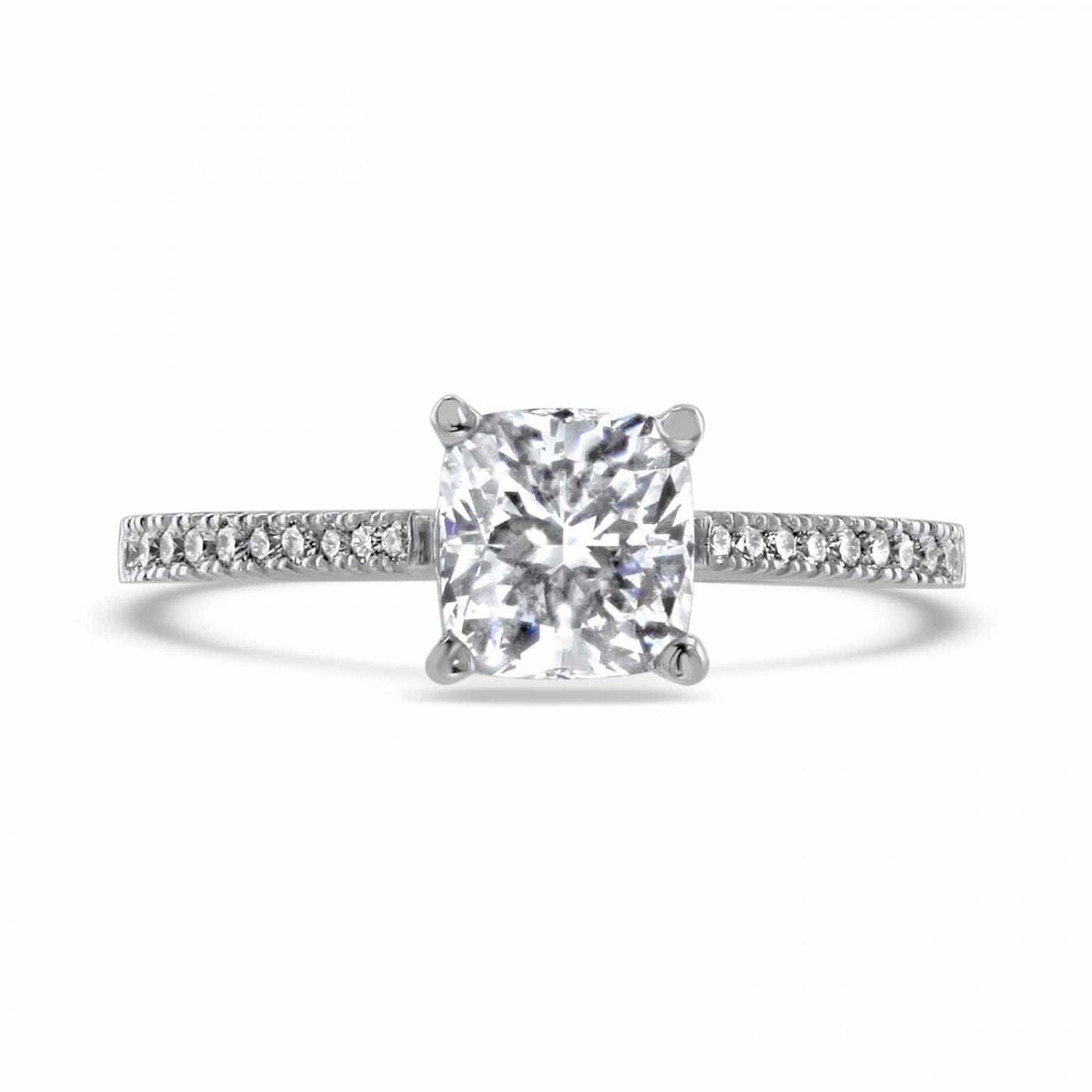 Everglow Cushion Cut Diamond Engagement Ring
