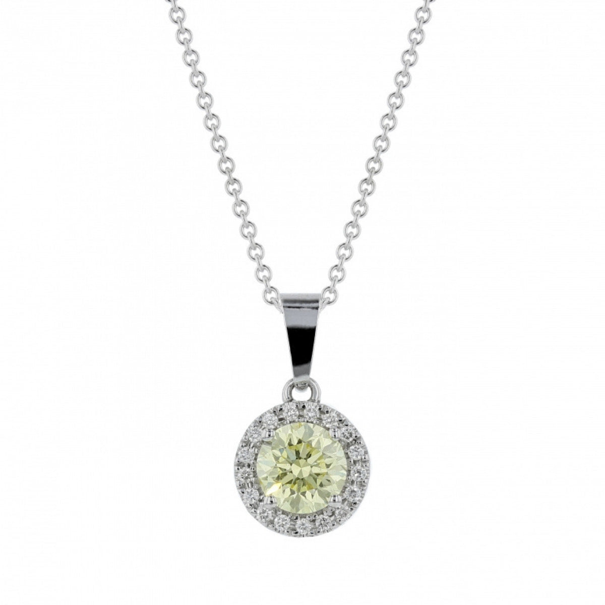 Darling Fancy Yellow Diamond Pendant