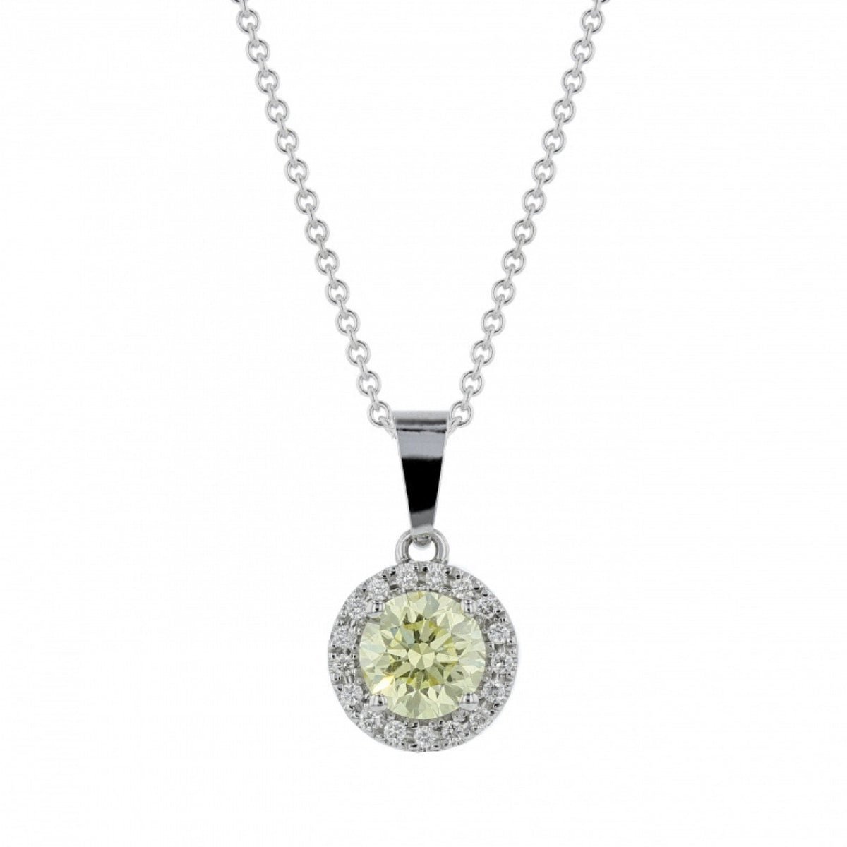 Darling Fancy Yellow Diamond Pendant