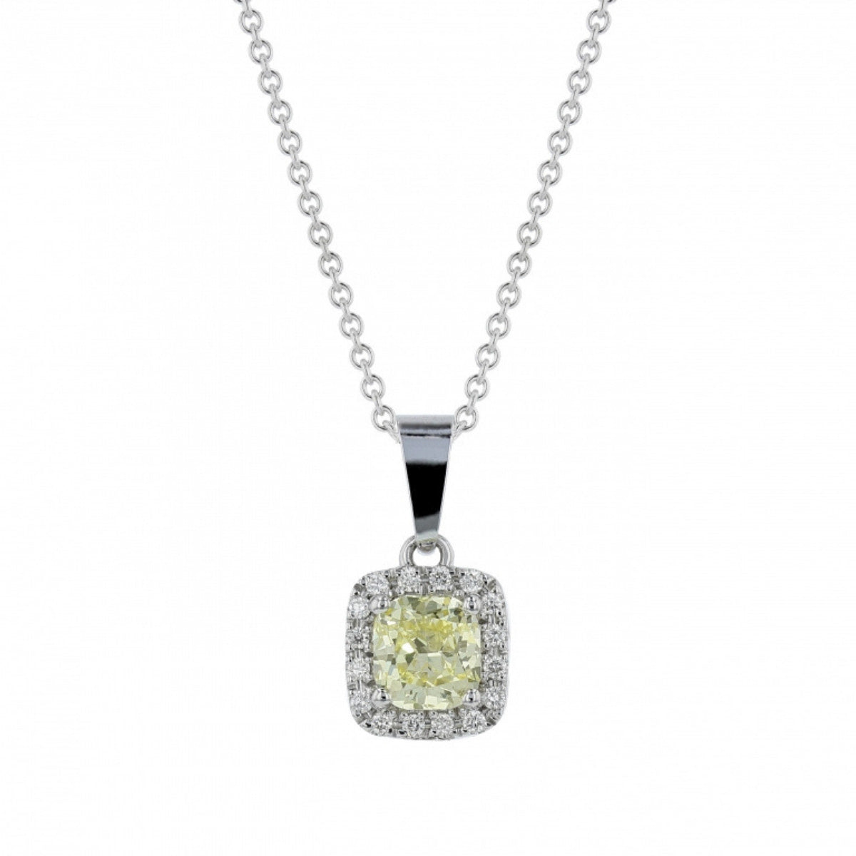 Darling Fancy Yellow Diamond Pendant