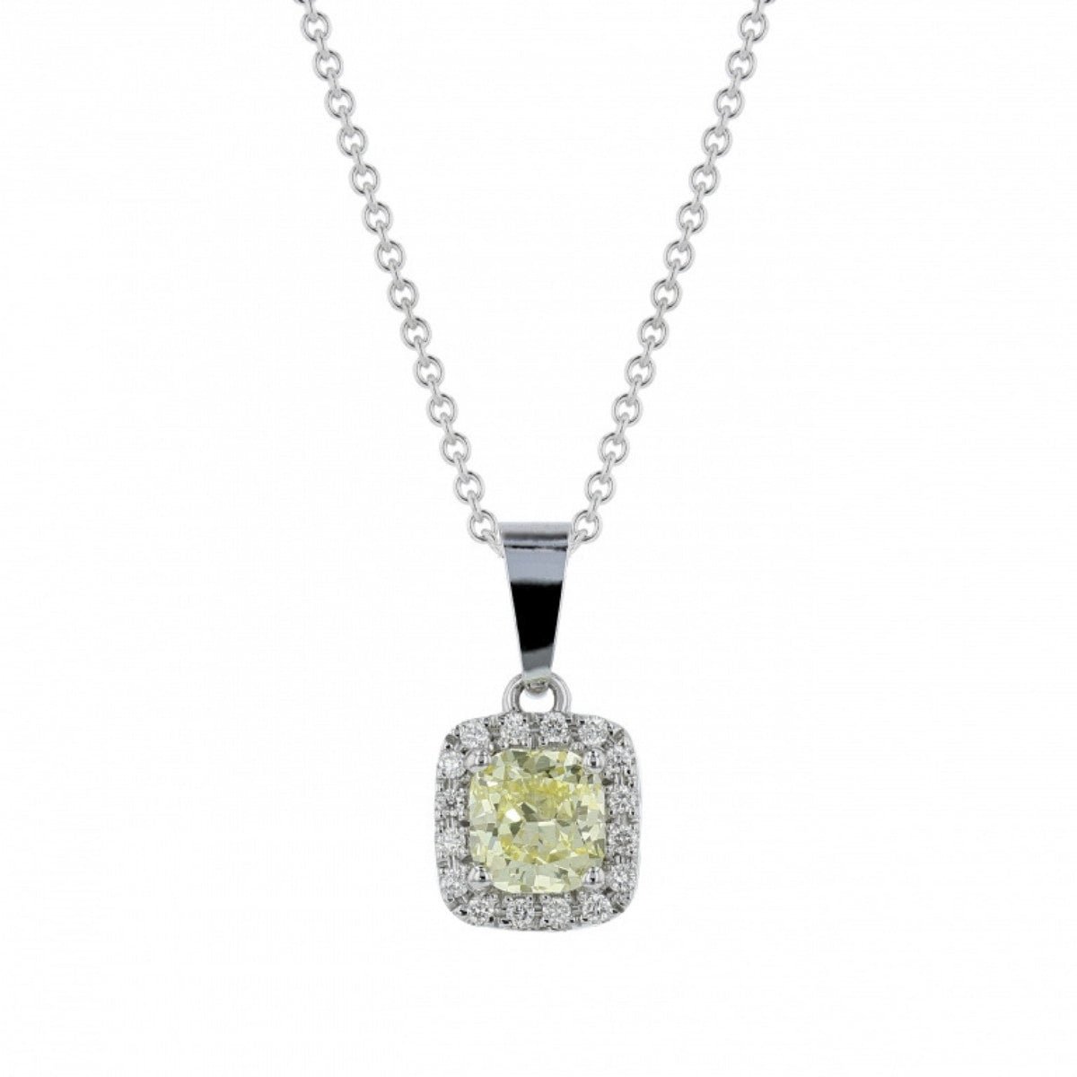 Darling Fancy Yellow Diamond Pendant