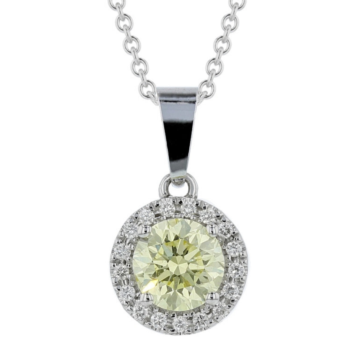 Darling Fancy Yellow Diamond Pendant