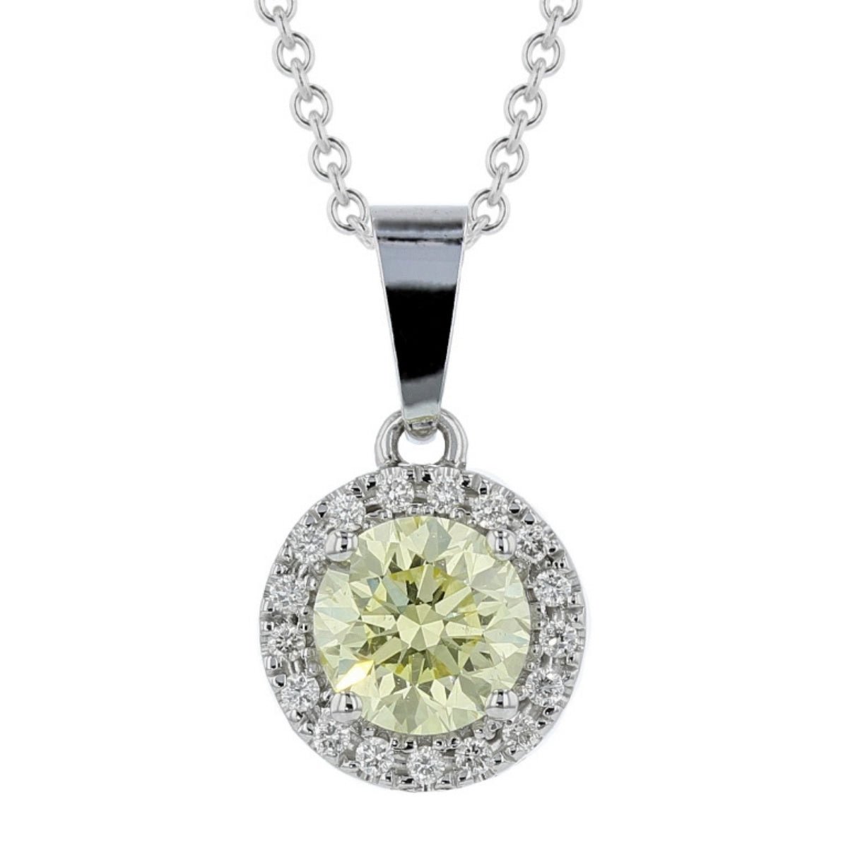 Darling Fancy Yellow Diamond Pendant