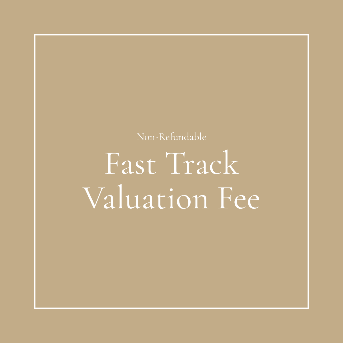 Fast Track Valuation Fee