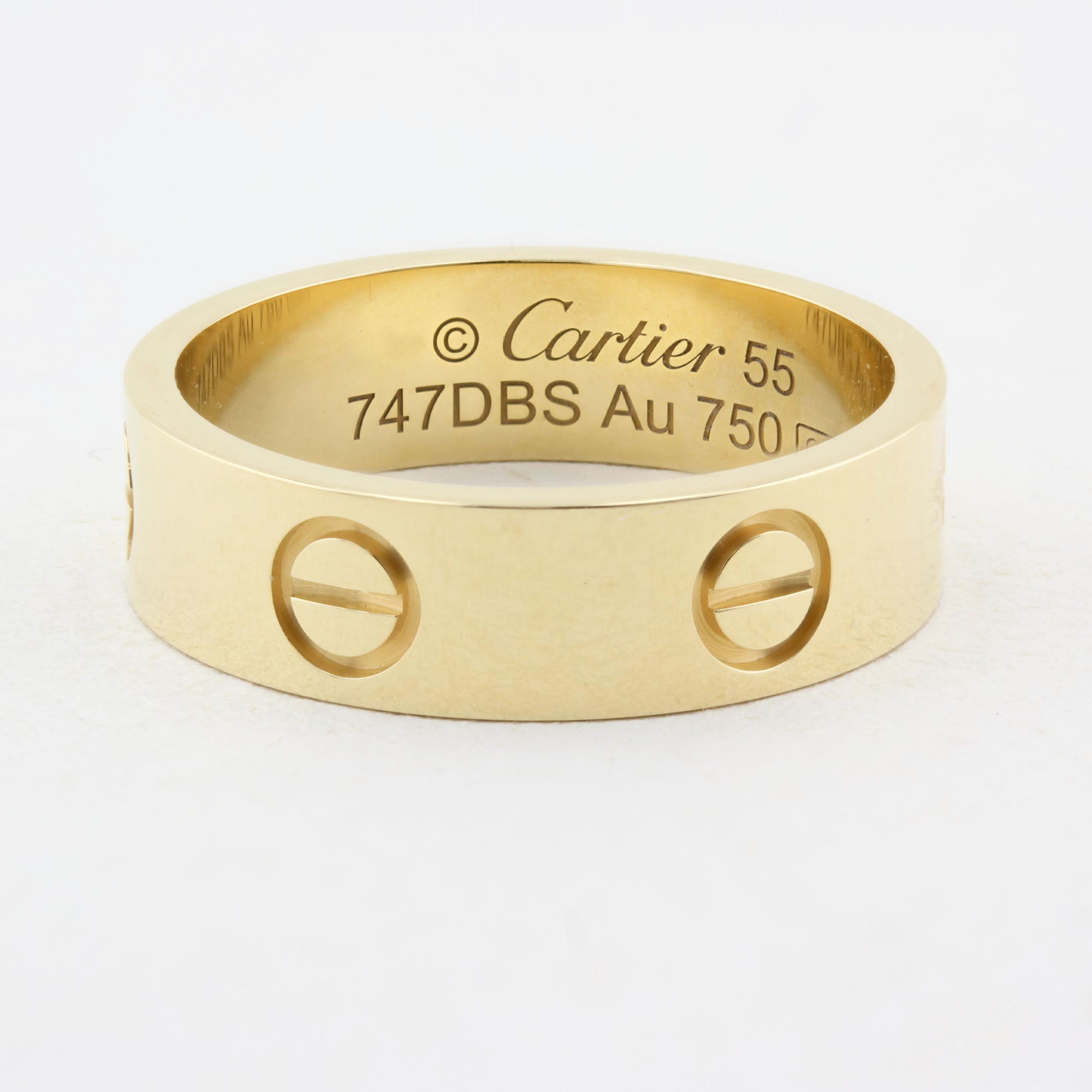Cartier Yellow Gold Classic Love Ring - Size 55