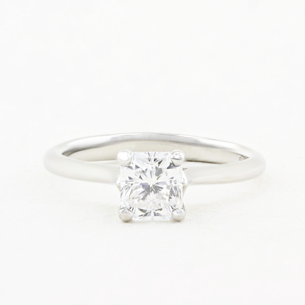 1.01ct Radiant Cut Diamond Solitaire Ring