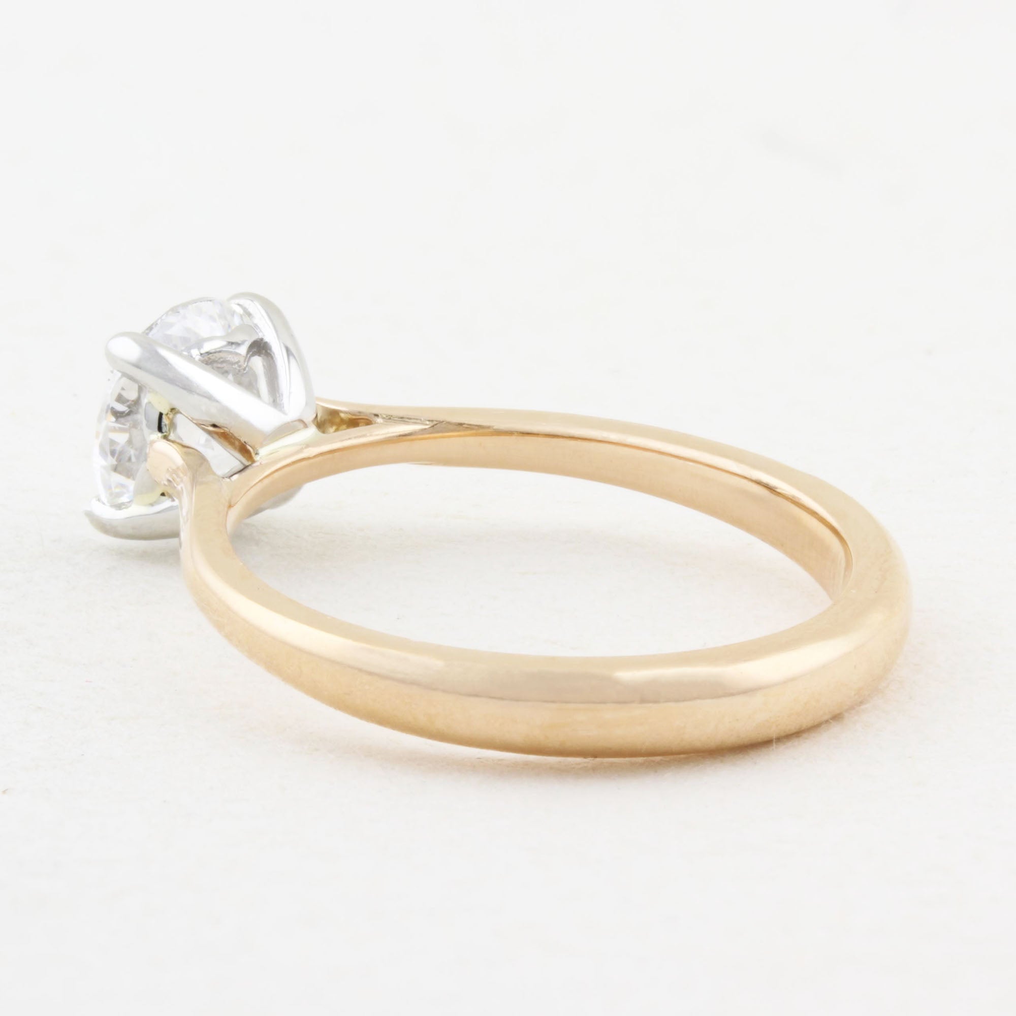 1.16ct Diamond Rose Gold Solitaire Ring