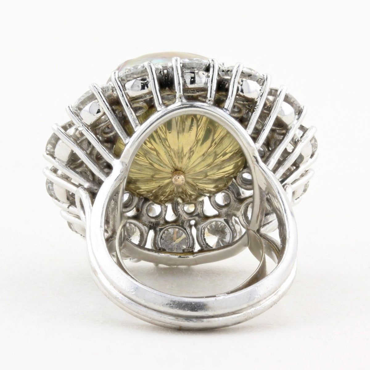 21.49ct Natural Saltwater Pearl and Diamond Dress Ring