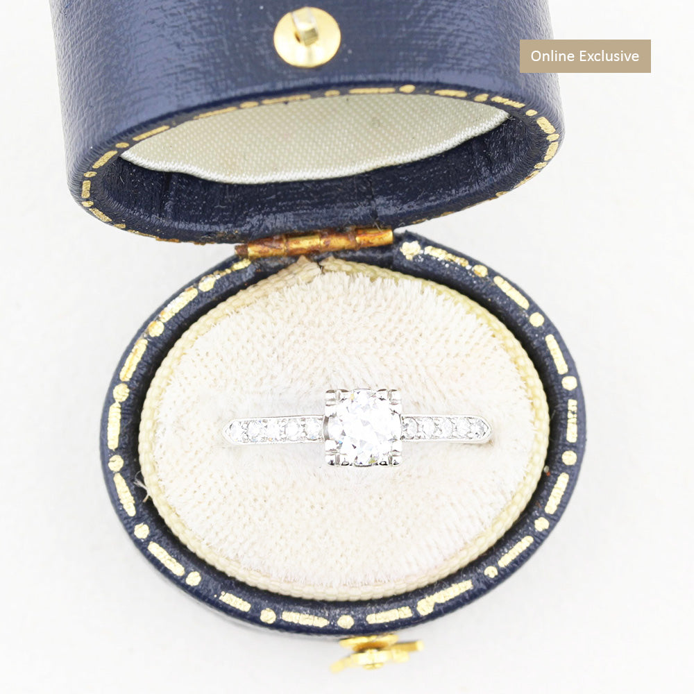 Vintage 0.45ct Old Cut Diamond Solitaire Ring