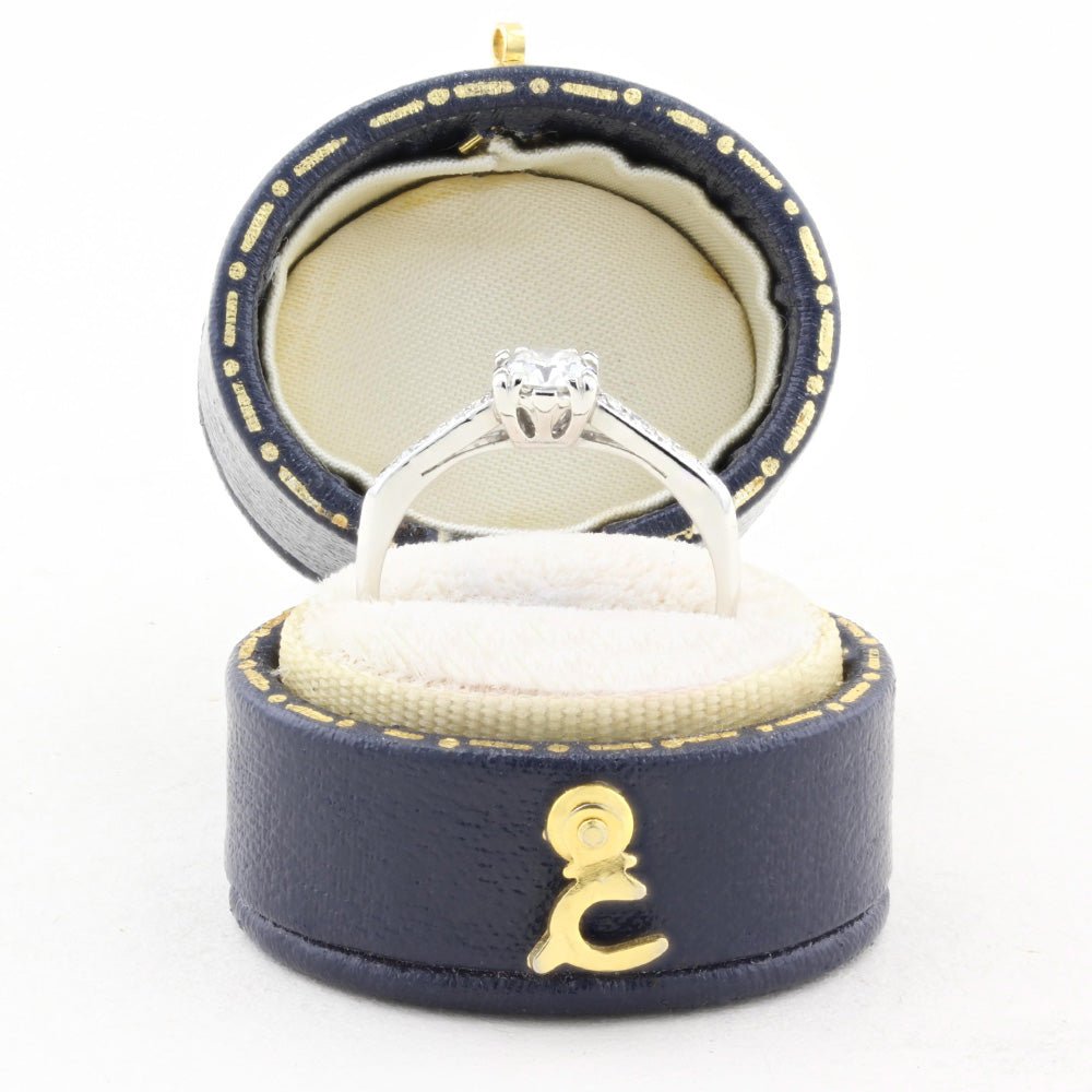 Vintage 0.45ct Old Cut Diamond Solitaire Ring