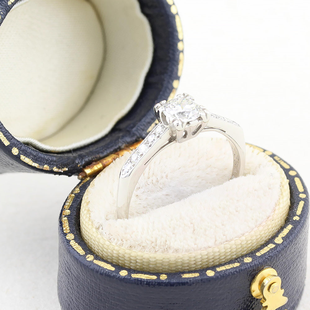 Vintage 0.45ct Old Cut Diamond Solitaire Ring