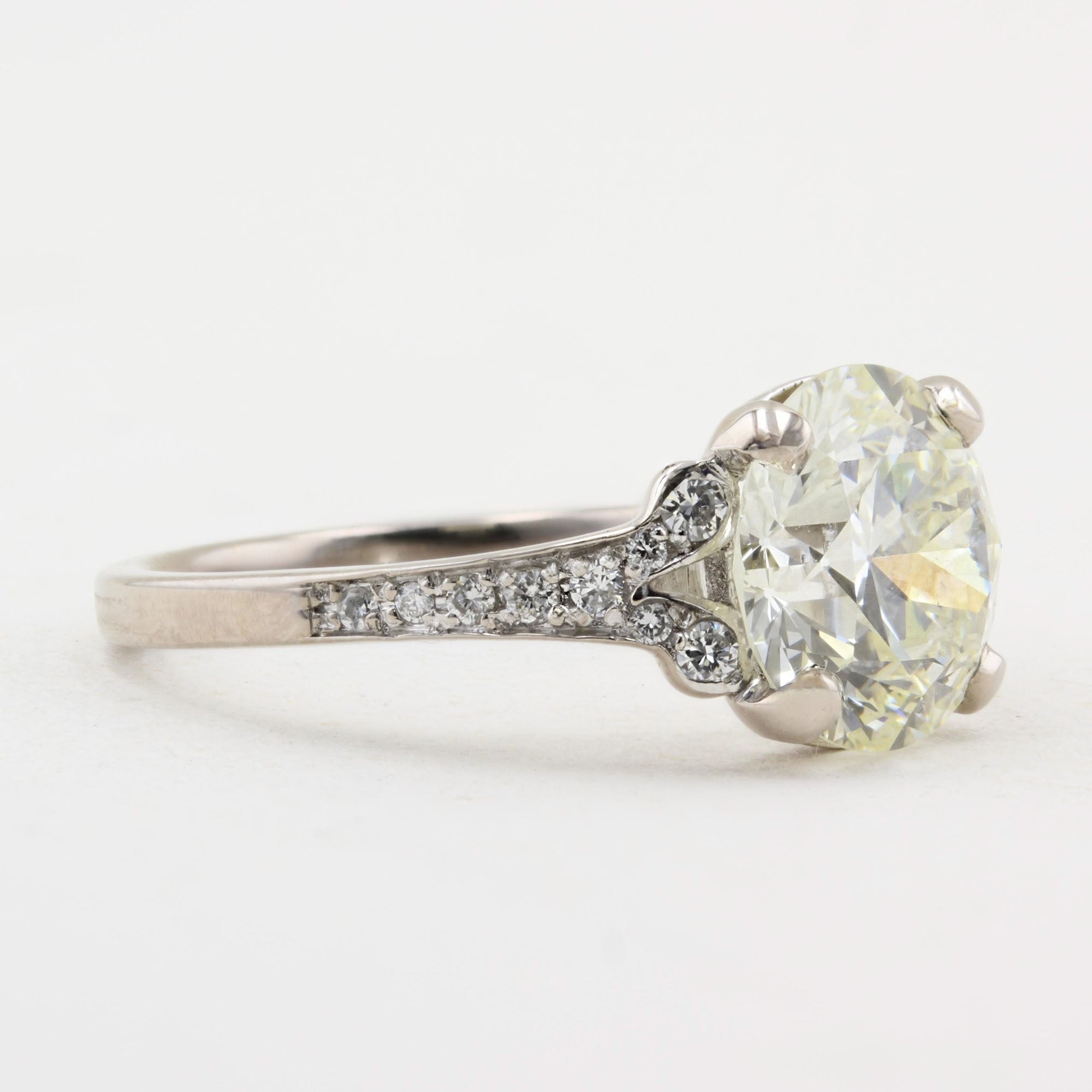 3.47ct Old Cut Diamond Ring