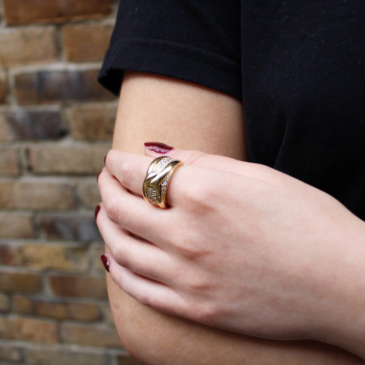 Vintage Cartier Diamond Knot Ring